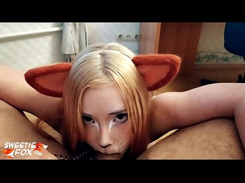 ❤️ Kitsune engole a pila e o esperma na boca ❤ Porno vídeo em nós ❌️